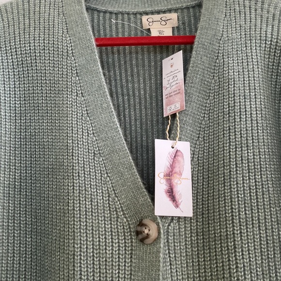 Jessica Simpson Beautiful Plush Button Down Long Cardigan New With Tags - Picture 4 of 12